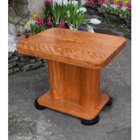 Antiker Art Deco Satinholz Kaffeetisch Sofatisch englisch ca 1930