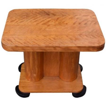 Antiker Art Deco Satinholz Kaffeetisch Sofatisch englisch ca 1930