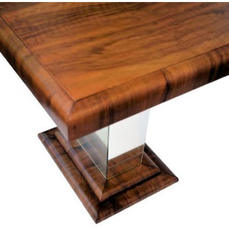 Antiker Art Deco Beistelltisch Sofatisch Nussbaum englisch ca 1930