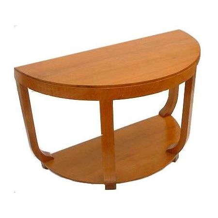 Art Deco Teakholz Beistelltisch antik ca 1930