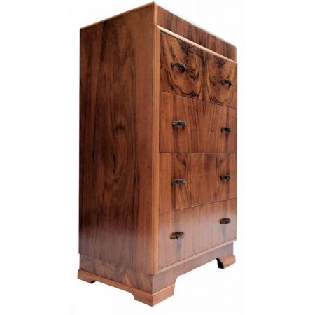 Antike Art Deco Nussbaum Kommode englisch ca 1930