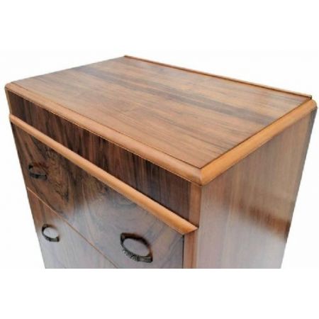 Antike Art Deco Nussbaum Kommode englisch ca 1930