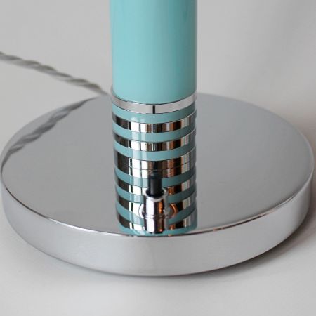 Antike Art Deco Tischlampen Chrom ca 1930