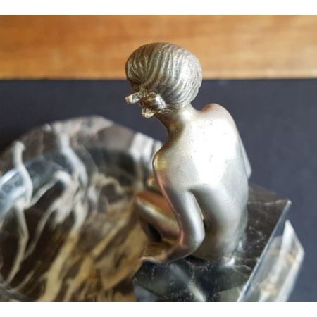 Österreichische Antike Art deco Bronze von Lorenzl ca. 1930