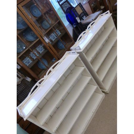 Englisches Antikes Paar bemalte Bücherregale ca. 19. JH.