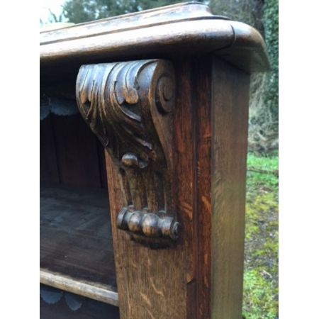 Englisches Antikes Paar Eichen Bücherregale ca. 19. JH.