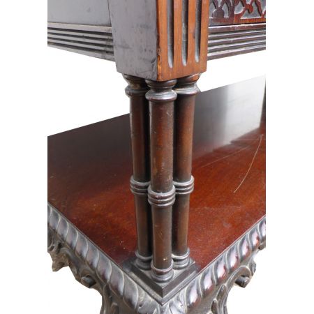 Viktorianisches Antikes Englisches Mahagoni Bücherregal ca. 1860