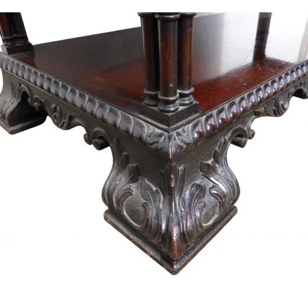 Viktorianisches Antikes Englisches Mahagoni Bücherregal ca. 1860