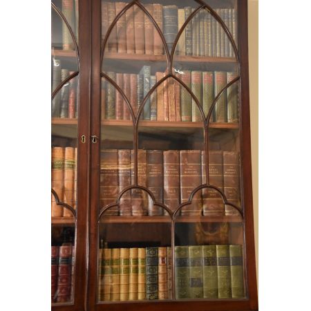 Regency Englischer Antiker Mahagoni Sekretär bureau bookcase ca. 1820