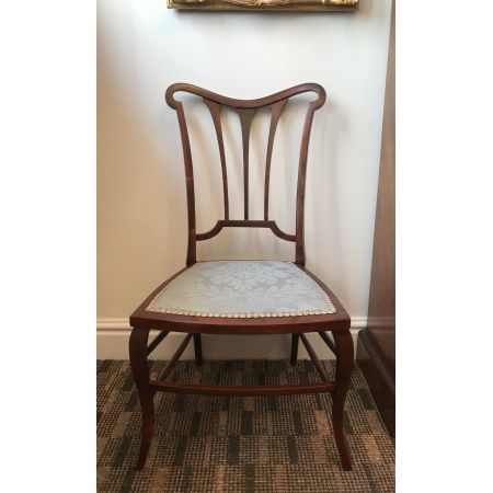 Edwardianischer Mahagoni Stuhl antik englisch ca 1890
