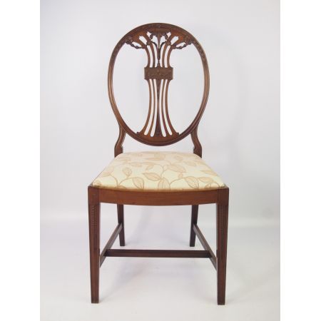 Edwardianischer Mahagoni Esszimmerstuhl original antik ca 1890