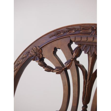 Edwardianischer Mahagoni Esszimmerstuhl original antik ca 1890