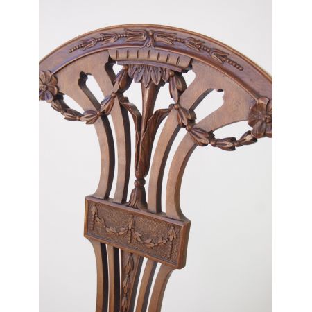 Edwardianischer Mahagoni Esszimmerstuhl original antik ca 1890