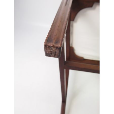 Edwardianischer Mahagoni Esszimmerstuhl original antik ca 1890