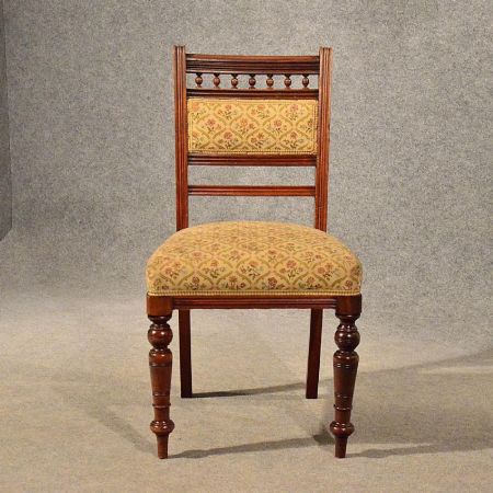 Antike edwardianische Esszimmerstühle Mahagoni englisch ca 1910