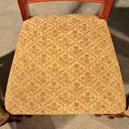 Antike edwardianische Esszimmerstühle Mahagoni englisch ca 1910