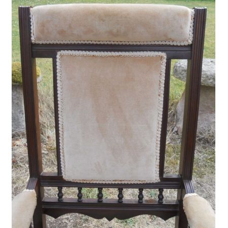 Edwardianischer antiker Mahagoni Schaukelstuhl englisch ca 1900