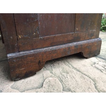 Antike Englische Nussbaum Eichen Kommode ca. 18. JH.