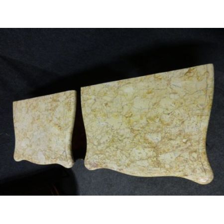 Französisches Antikes Paar Intarsien Nachttische ca. 1920