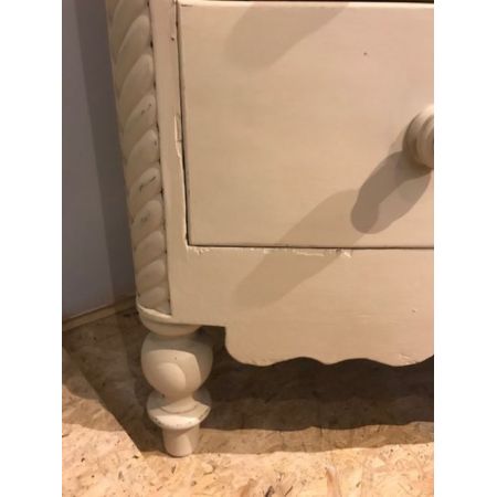 Viktorianische Englische Antike Mahagoni Bogenfront Kommode ca. 1860