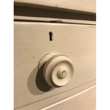 Viktorianische Englische Antike Mahagoni Bogenfront Kommode ca. 1860