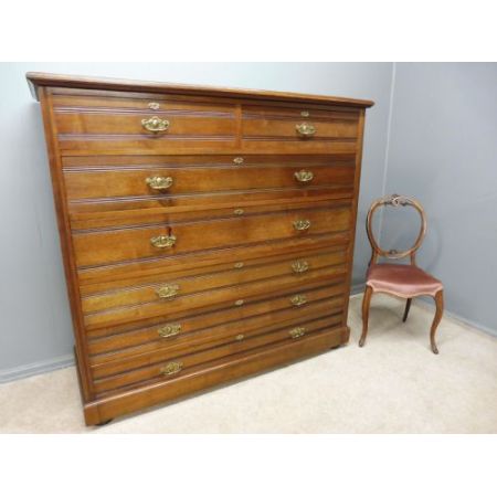 Viktorianische antike Nussbaum Kommode englisch ca 1890