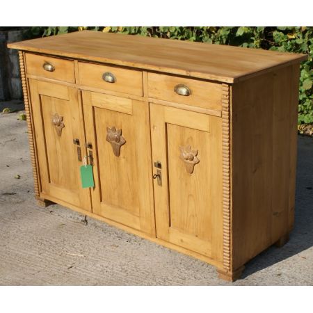 Antikes deutsches Kiefern Sideboard ca 1900