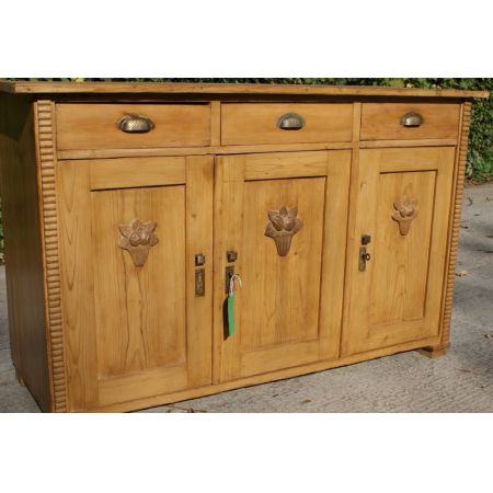 Antikes deutsches Kiefern Sideboard ca 1900