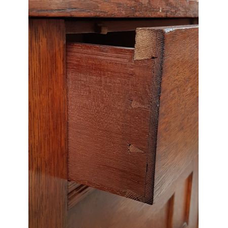 Arts and Crafts Eichen Sideboard antik ca 1890