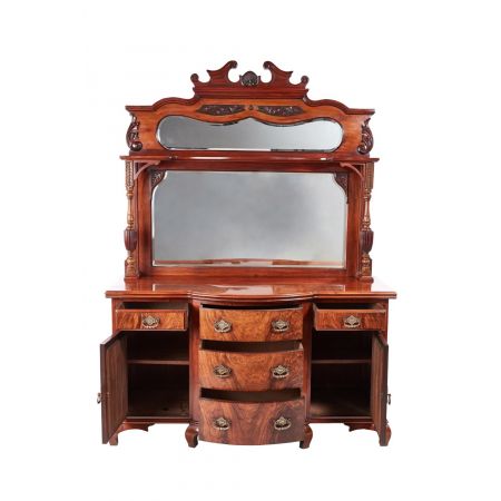 Antikes viktorianisches Nussbaum Sideboard englisch ca 1880