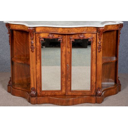 Viktorianisches englisches Nussbaum Sideboard antik ca 1870
