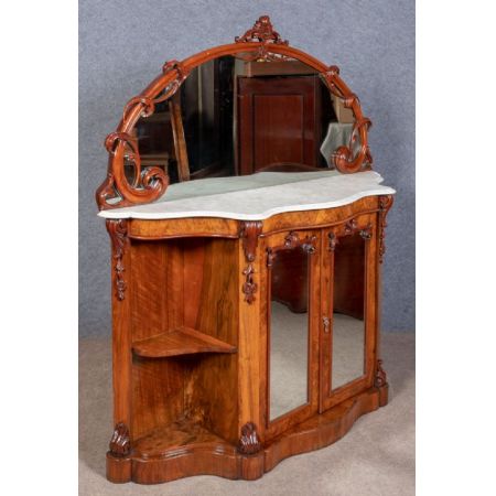 Viktorianisches englisches Nussbaum Sideboard antik ca 1870