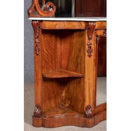 Viktorianisches englisches Nussbaum Sideboard antik ca 1870