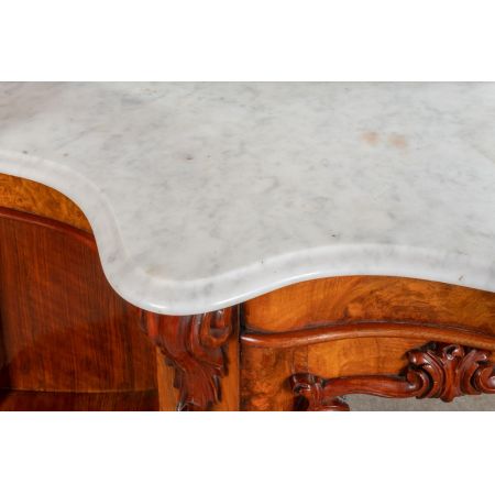 Viktorianisches englisches Nussbaum Sideboard antik ca 1870