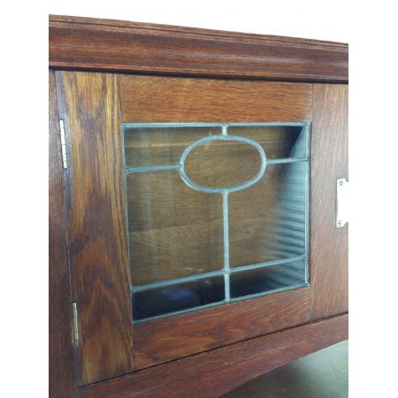 Arts and Crafts Sideboard Eiche antik ca 1870