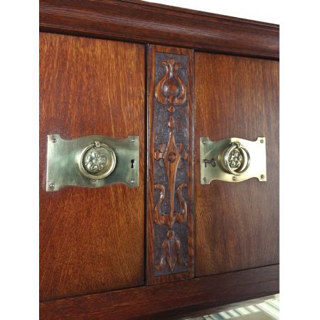 Arts and Crafts Sideboard Eiche antik ca 1870