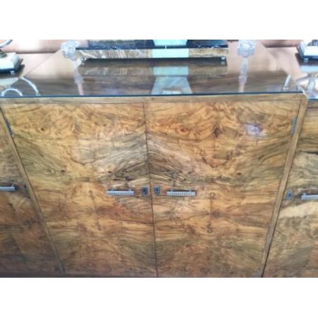 Antikes englisches Art Deco Sideboard Nussbaum ca 1930