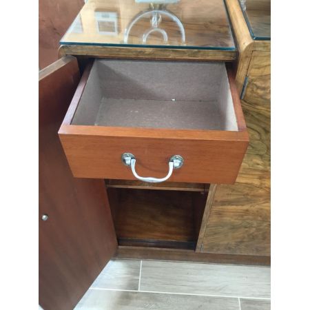 Antikes englisches Art Deco Sideboard Nussbaum ca 1930