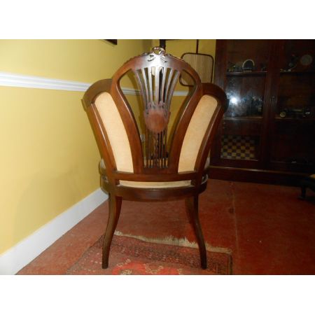 Edwardianischer Englischer Antiker Stuhl ca. 1900