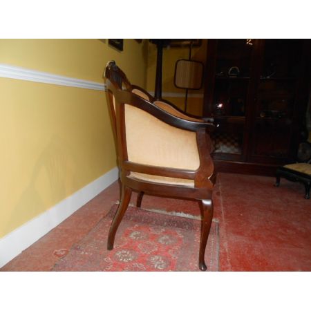 Edwardianischer Englischer Antiker Stuhl ca. 1900