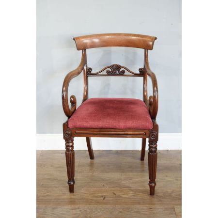 Regency Mahagoni Esszimmer Stühle antik englisch ca 1790