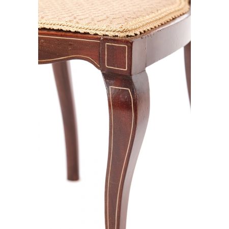 Edwardianisches Antikes Englisches Set Palisander Esszimmerstühlen ca. 1900