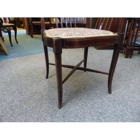 Edwardianischer Antiker Englischer Mahagoni Eckstuhl chair