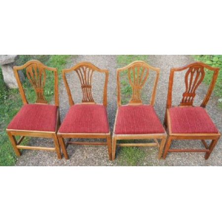 Georgianische antike Esszimmer Stühle Ulme ca 1800