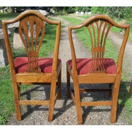 Georgianische antike Esszimmer Stühle Ulme ca 1800