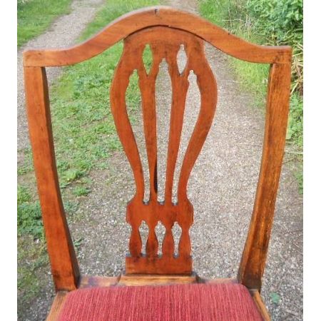 Georgianische antike Esszimmer Stühle Ulme ca 1800