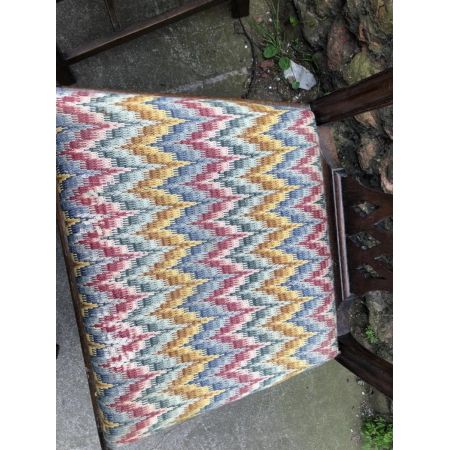 4 George III. Antike Englische Mahagoni Stühle im Chippendale Stil ca. 18. JH.