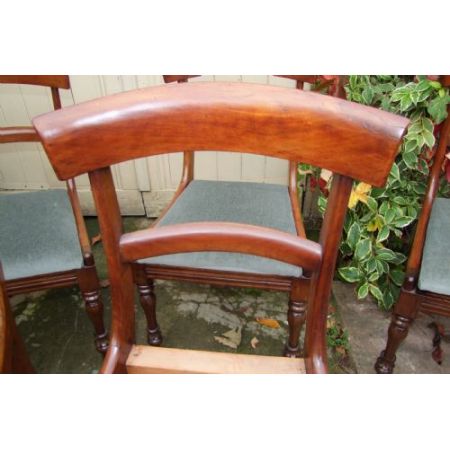 6 Antike Englische Mahagoni Esszimmerstühle ca. 19. Jh.