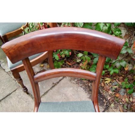 6 Antike Englische Mahagoni Esszimmerstühle ca. 19. Jh.