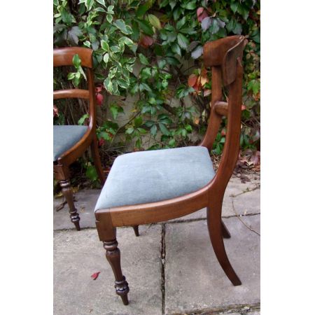 6 Antike Englische Mahagoni Esszimmerstühle ca. 19. Jh.